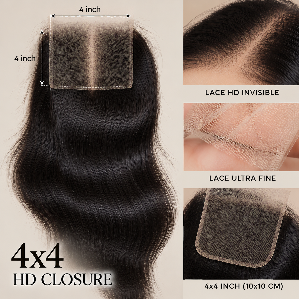 HD LACE CLOSURE | 2x6 | 4x4 | 5x5